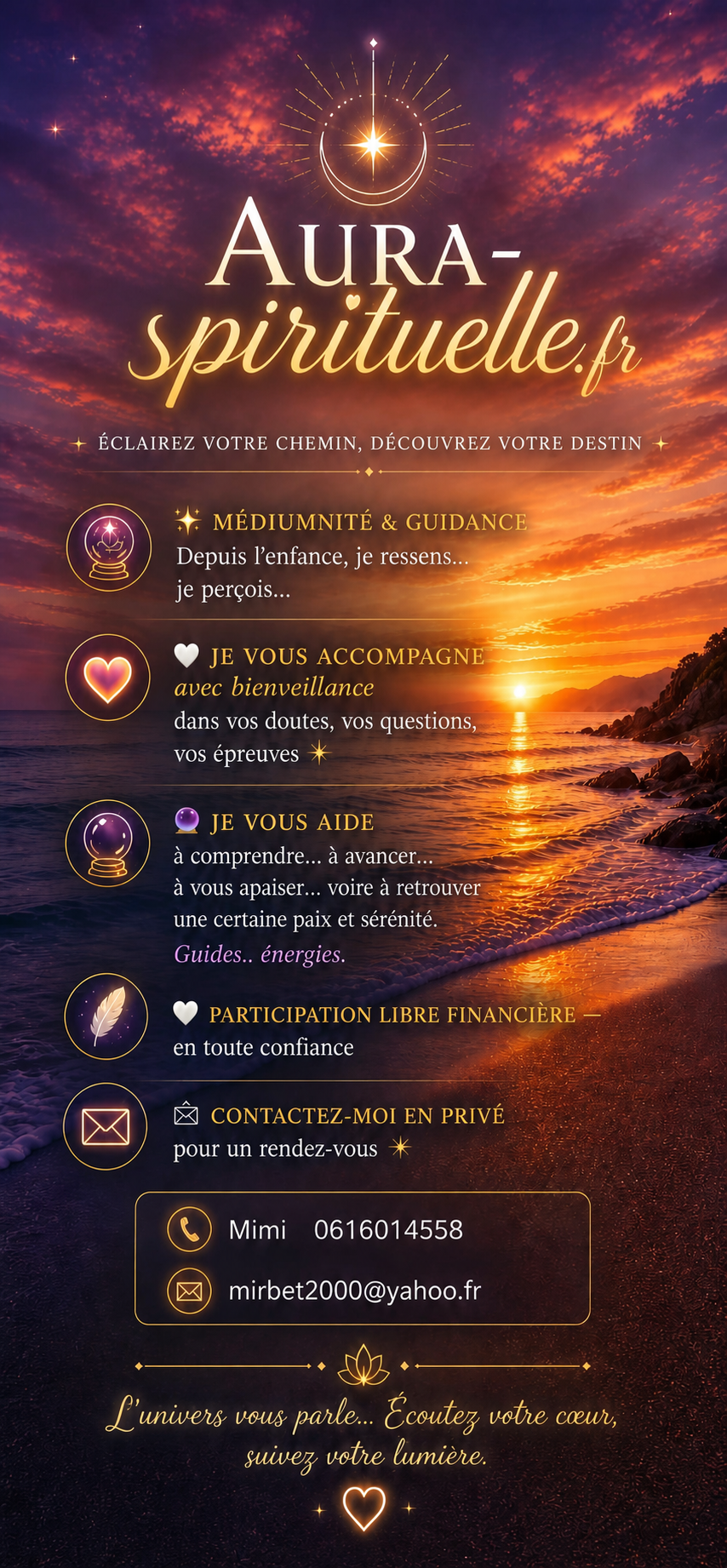 Horizon Spirituel – Mimi, médium et voyante à Peynier. Voyance, médiumnité, guidance spirituelle.